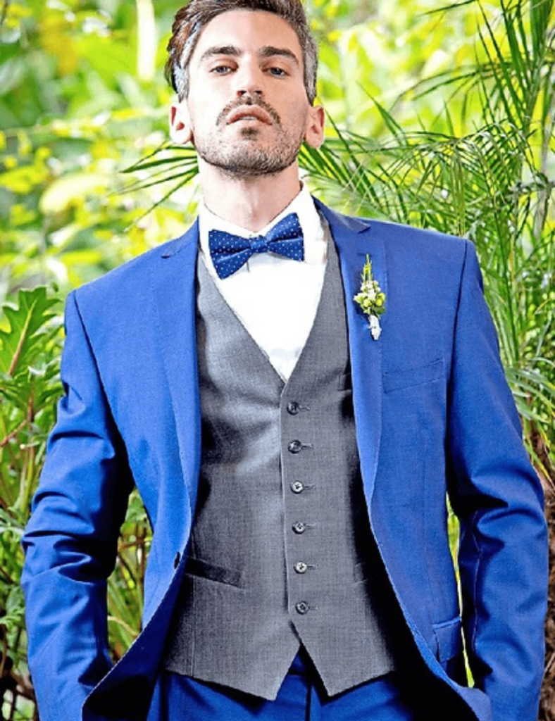 Traje Azul Cobalto Etiqueta Deluxe Tuxedo